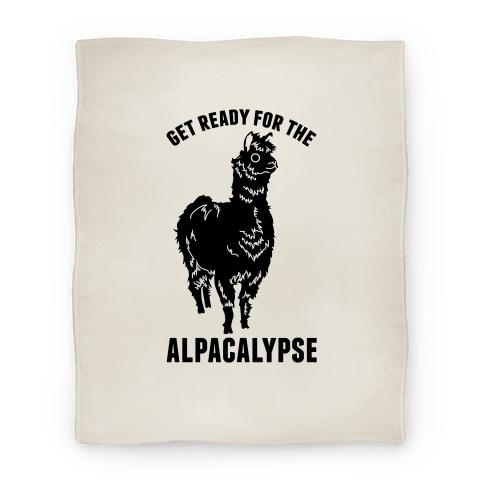 Movie Anime Get Ready for the Alpacalypse Premium Fleece Sherpa Blanket Perfect Gifts For Family On Christmas
