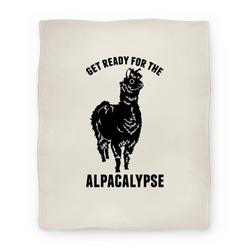 Movie Anime Get Ready for the Alpacalypse Premium Fleece Sherpa Blanket Perfect Gifts For Family On Christmas
