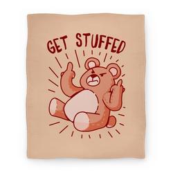 Movie Anime Get Stuffed Teddy Bear Premium Fleece Sherpa Blanket Perfect Gifts For Family On Christmas