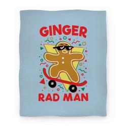 Movie Anime Ginger Rad Man Premium Fleece Sherpa Blanket Perfect And Unique Gifts For Family On Christmas