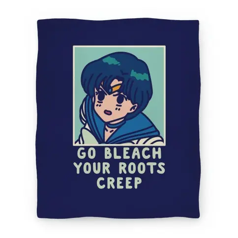Movie Anime Go Bleach Your Roots Creep Sailor Mercury Premium Fleece Sherpa Blanket Perfect Gifts For Family On Christmas