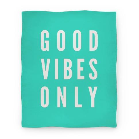Movie Anime Good Vibes Only Premium Fleece Sherpa Blanket Perfect And Unique Gifts For Family On Christmas