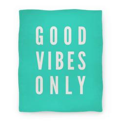 Movie Anime Good Vibes Only Premium Fleece Sherpa Blanket Perfect And Unique Gifts For Family On Christmas