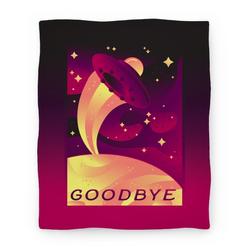 Movie Anime Goodbye Earth Travel Poster Premium Fleece Sherpa Blanket Perfect Gifts For Family On Christmas