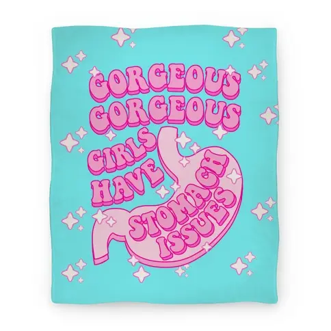 Movie Anime Gorgeous Gorgeous Girls Have Stomach Issues Premium Fleece Sherpa Blanket Perfect Gifts For Family On Christmas
