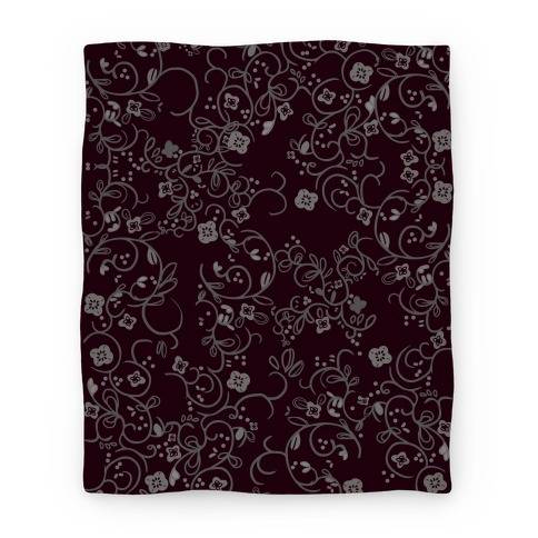 Movie Anime Gothic Flora Pattern Premium Fleece Sherpa Blanket Perfect And Unique Gifts For Family On Christmas