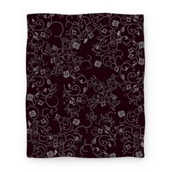 Movie Anime Gothic Flora Pattern Premium Fleece Sherpa Blanket Perfect And Unique Gifts For Family On Christmas