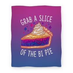 Movie Anime Grab a Slice of the Bi Pie Premium Fleece Sherpa Blanket Perfect Gifts For Family On Christmas