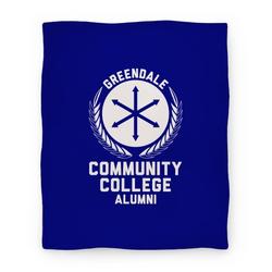 Movie Anime Greendale Community College Alumni Premium Fleece Sherpa Blanket Perfect Gifts For Family On Christmas