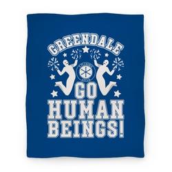 Movie Anime Greendale Go Human Beings! Community Premium Fleece Sherpa Blanket Perfect Gifts For Family On Christmas