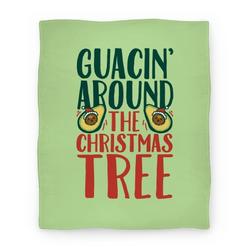 Movie Anime Guacin' Around The Christmas Tree Premium Fleece Sherpa Blanket Perfect Gifts For Family On Christmas