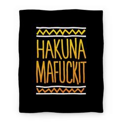 Movie Anime Hakuna MaF***it Premium Fleece Sherpa Blanket Perfect And Unique Gifts For Family On Christmas