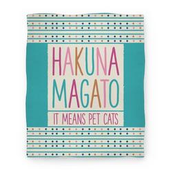 Movie Anime Hakuna Magato It Means Pet Cats Premium Fleece Sherpa Blanket Perfect Gifts For Family On Christmas