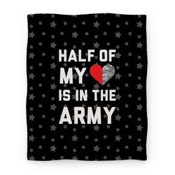 Movie Anime Half My Heart Is In The Army Premium Fleece Sherpa Blanket Perfect Gifts For Family On Christmas