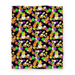 Movie Anime Halloween Confetti Pattern Premium Fleece Sherpa Blanket Perfect Gifts For Family On Christmas