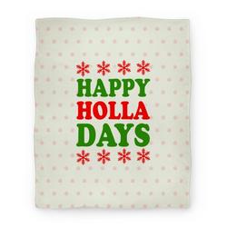 Movie Anime Happy Holla Days Premium Fleece Sherpa Blanket Perfect And Unique Gifts For Family On Christmas