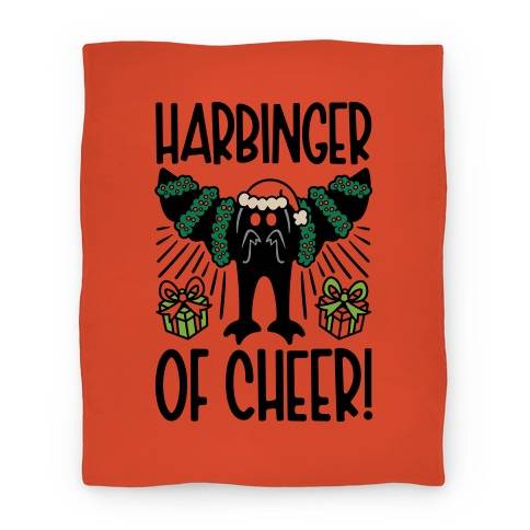Movie Anime Harbinger of Cheer Mothman Parody Premium Fleece Sherpa Blanket Perfect Gifts For Family On Christmas
