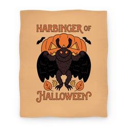 Movie Anime Harbinger of Halloween Mothman Premium Fleece Sherpa Blanket Perfect Gifts For Family On Christmas