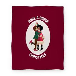 Movie Anime Have a Queer Christmas Premium Fleece Sherpa Blanket Perfect Gifts For Family On Christmas