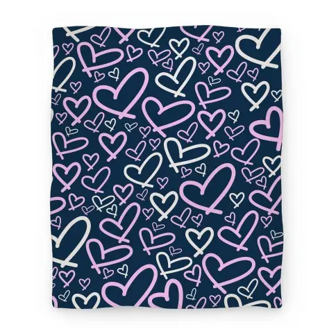 Movie Anime Heart Pattern Premium Fleece Sherpa Blanket Perfect And Unique Gifts For Family On Christmas
