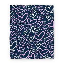 Movie Anime Heart Pattern Premium Fleece Sherpa Blanket Perfect And Unique Gifts For Family On Christmas