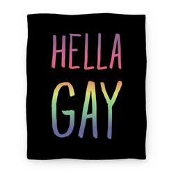 Movie Anime Hella Gay Premium Fleece Sherpa Blanket Perfect And Unique Gifts For Family On Christmas Holiday