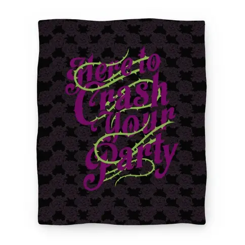 Movie Anime Here To Crash Your Party Premium Fleece Sherpa Blanket Perfect Gifts For Family On Christmas