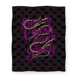Movie Anime Here To Crash Your Party Premium Fleece Sherpa Blanket Perfect Gifts For Family On Christmas