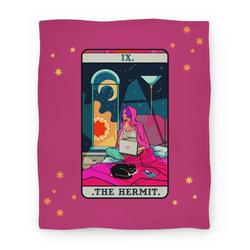 Movie Anime Hermit Tarot Card Premium Fleece Sherpa Blanket Perfect And Unique Gifts For Family On Christmas