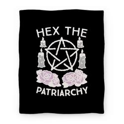 Movie Anime Hex The Patriarchy Premium Fleece Sherpa Blanket Perfect And Unique Gifts For Family On Christmas