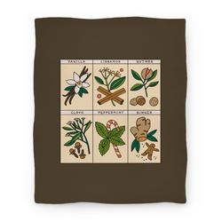 Movie Anime Holiday Spice Botanicals Premium Fleece Sherpa Blanket Perfect Gifts For Family On Christmas