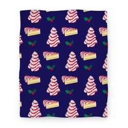 Movie Anime Holiday Tree Cake Pattern Premium Fleece Sherpa Blanket Perfect Gifts For Family On Christmas