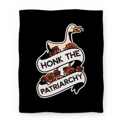 Movie Anime Honk The Patriarchy Goose Premium Fleece Sherpa Blanket Perfect Gifts For Family On Christmas