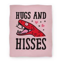 Movie Anime Hugs And Hisses Snake Premium Fleece Sherpa Blanket Perfect And Unique Gifts For Family On Christmas