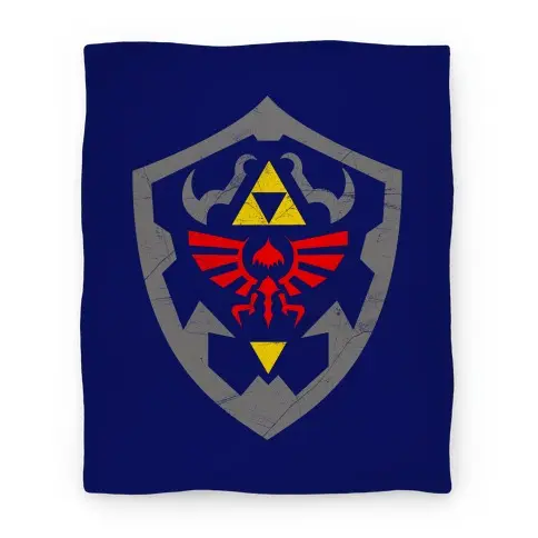 Movie Anime Hylian Shield Premium Fleece Sherpa Blanket Perfect And Unique Gifts For Family On Christmas