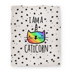 Movie Anime I Am A Caticorn Premium Fleece Sherpa Blanket Perfect And Unique Gifts For Family On Christmas