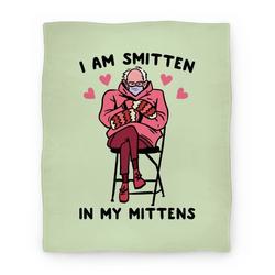 Movie Anime I Am Smitten In My Mittens Bernie Valentine Premium Fleece Sherpa Blanket Perfect Gifts For Family On Christmas