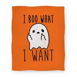 Movie Anime I Boo What I Want Premium Fleece Sherpa Blanket Perfect And Unique Gifts For Family On Christmas