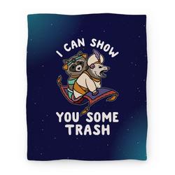 Movie Anime I Can Show You Some Trash Racoon Possum Premium Fleece Sherpa Blanket Perfect Gifts For Family On Christmas