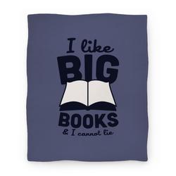 Movie Anime I Like Big Books And I Cannot Lie (Blue) Premium Fleece Sherpa Blanket Perfect Gifts For Family On Christmas