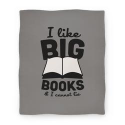 Movie Anime I Like Big Books And I Cannot Lie (Grey) Premium Fleece Sherpa Blanket Perfect Gifts For Family On Christmas