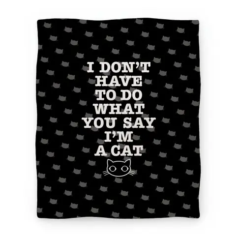 Movie Anime I'm A Cat Premium Fleece Sherpa Blanket Perfect And Unique Gifts For Family On Christmas Holiday