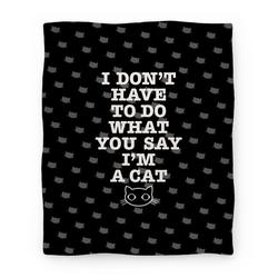Movie Anime I'm A Cat Premium Fleece Sherpa Blanket Perfect And Unique Gifts For Family On Christmas Holiday