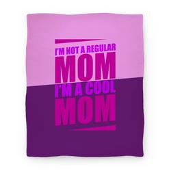 Movie Anime I'm Not A Regular Mom, I'm A Cool Mom Premium Fleece Sherpa Blanket Perfect Gifts For Family On Christmas