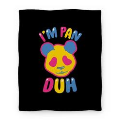 Movie Anime I'm Pan Duh Premium Fleece Sherpa Blanket Perfect And Unique Gifts For Family On Christmas