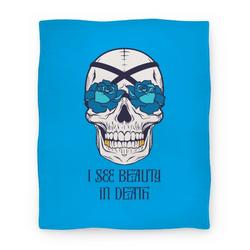 Movie Anime I See Beauty In Death (blue) Premium Fleece Sherpa Blanket Perfect Gifts For Family On Christmas