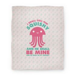 Movie Anime I Shall Call Him Squishy and He Shall Be Mine and He Shall Be My Squishy Premium Fleece Sherpa Blanket