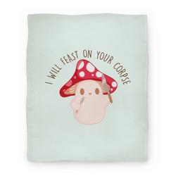 Movie Anime I Will Feast On Your Corpse Mushroom Premium Fleece Sherpa Blanket Perfect Gifts For Family On Christmas