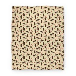 Movie Anime Ice Cream Sandwich Pattern Premium Fleece Sherpa Blanket Perfect Gifts For Family On Christmas