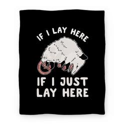 Movie Anime If I Lay Here If I Just Lay Here Opossum Premium Fleece Sherpa Blanket Perfect Gifts For Family On Christmas